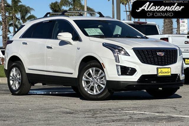 2026 Cadillac XT5 Luxury in Crystal White Tricoat — front three-quarter view
