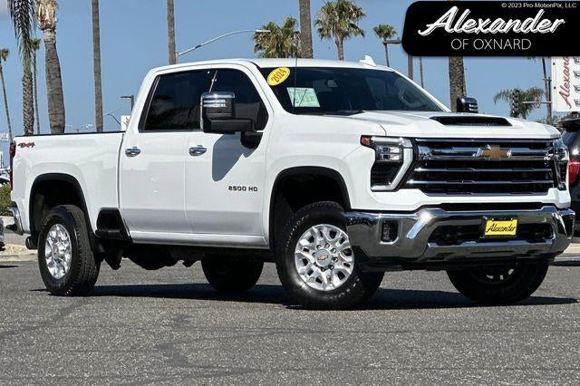 2024 Chevrolet Silverado 2500 HD LTZ in Summit White — front three-quarter view