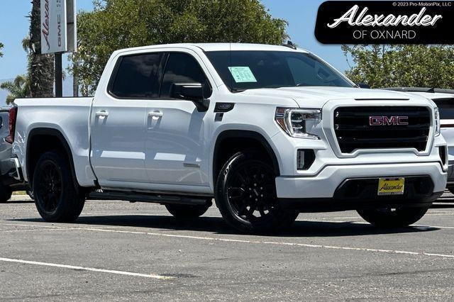 2021 GMC Sierra 1500 Elevation in Summit White — front three-quarter view