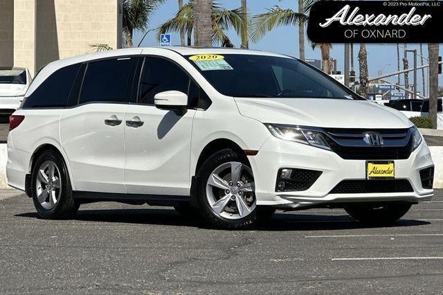 2020 Honda Odyssey EX-L in White — front three-quarter view