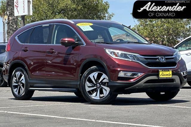 2016 Honda CR-V Touring in Red — front three-quarter view