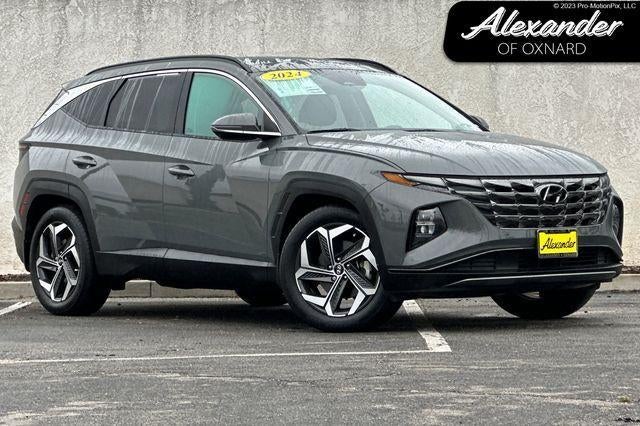 2024 Hyundai Tucson Limited in Gray — front three-quarter view